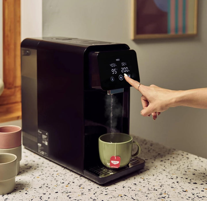HO3 Home One Auftisch Osmoseanlage für Trinkwasser mit 4 Temperaturstufen (RT, 50, 85, 95°C), 5 Stuf