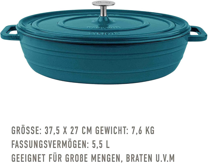 Sallys Gusseisenbräter Alime (Petrol), Petrol
