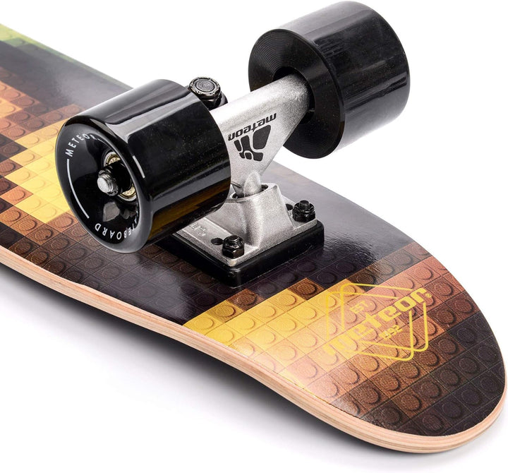 meteor Holz Skateboard Kinder - Mini Cruiser Kickboard - Skateboard mädchen Rollen Board - hohe Qual