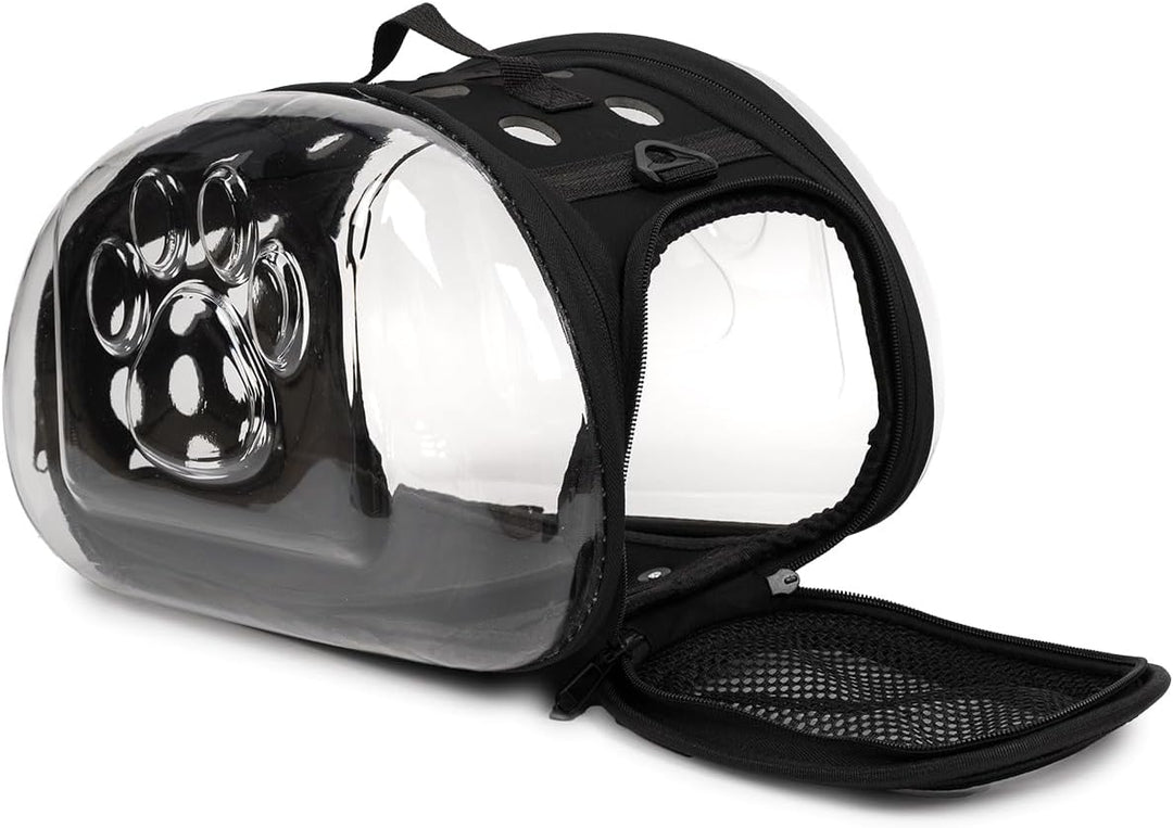 Durchsichtiger Haustiertransporter - Tragetasche für Reisen S/L transportbox Reisebox für Tiere (Sch