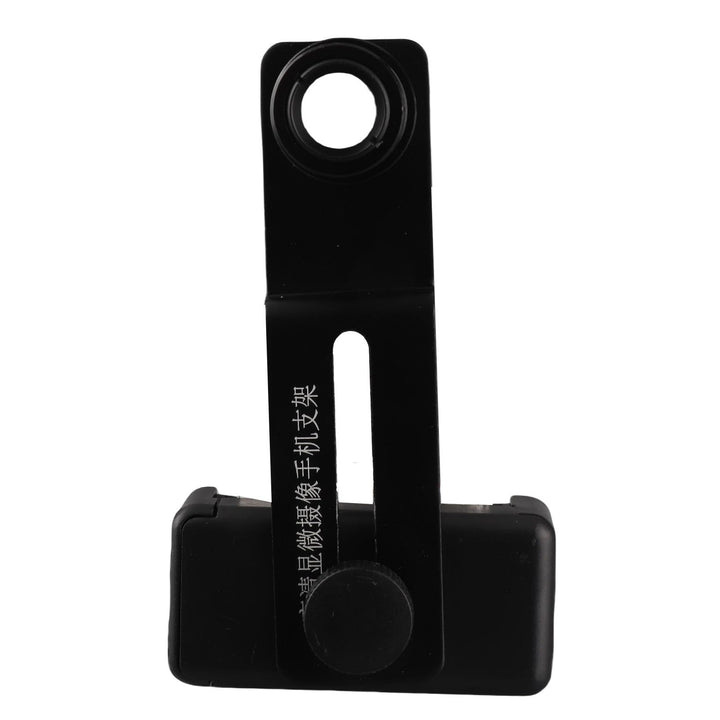 Mikroskop-Objektiv-Handy-Adapter, 23,2 mm Okulartubus, Aluminiumlegierung, Schwarz, 12,5-faches Okul
