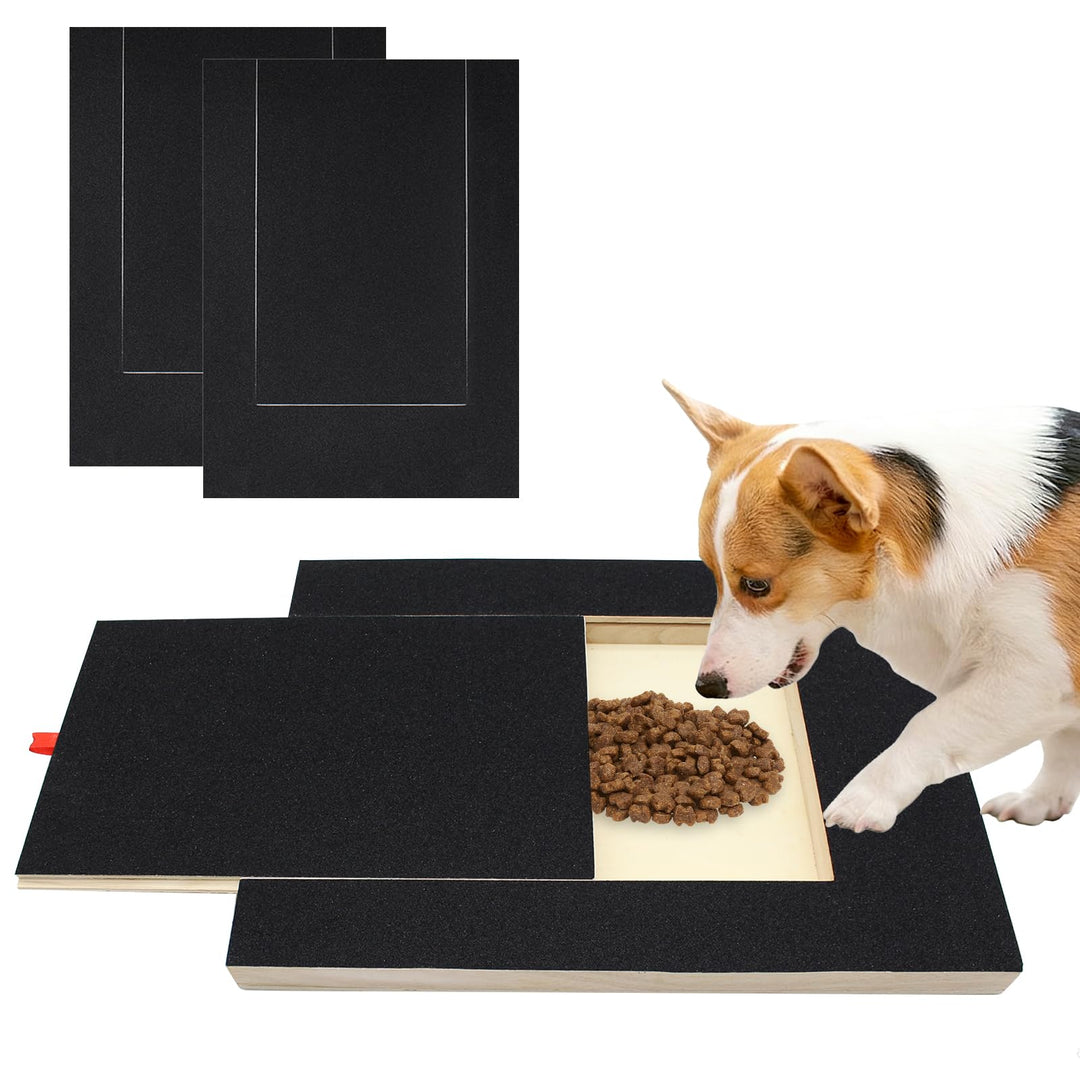 Krallenschleifer für Hunde mit Snack-Box,Hunde Krallenschleifer mit 2 Ersatzblättern Schleifpapier,K