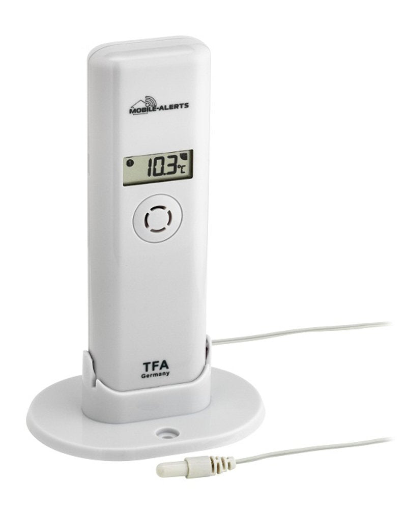 TFA Dostmann Weatherhub Thermo-Hygro-Sender, mit wasserfestem Kabelfühler, Smart Home, Abruf der Dat