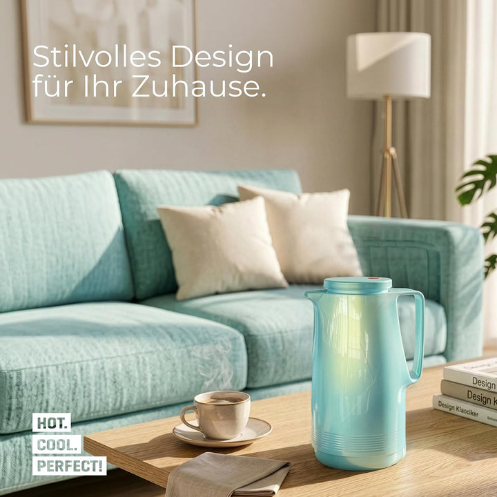 ROTPUNKT Isolierkanne 760 Maxima 1,0 l | Zweifunktions-Drehverschluss | BPA-frei - gesundes Trinken