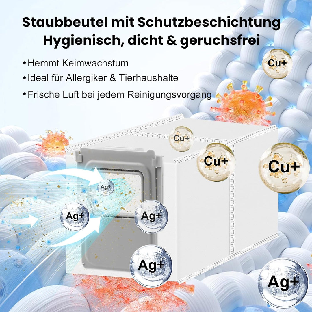 8 Stück Antibakterielle Staubbeutel Zubehör für DJI Romo P, Romo S, Romo A Saugroboter, Ersatzbeutel