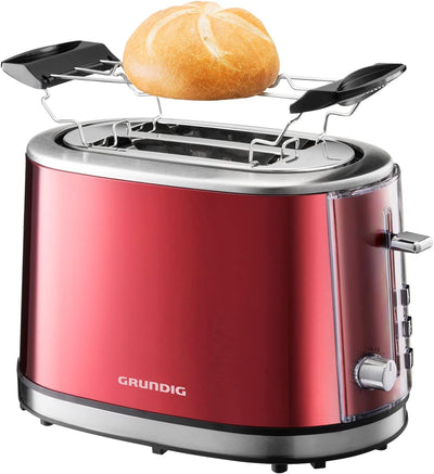 Grundig TA 6330 Toaster Red Sense, 18 centimeters l x 32 centimeters w x 20 centimeters h, Single