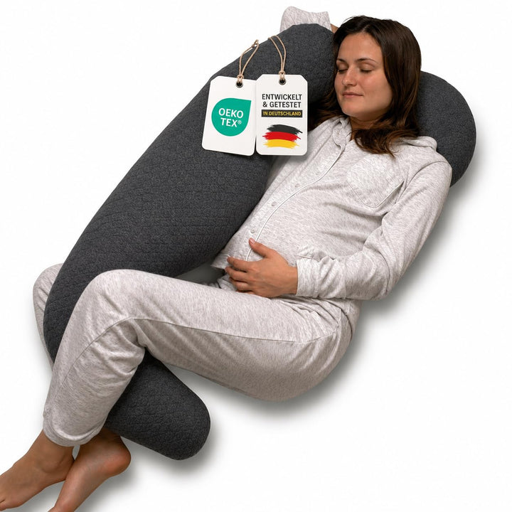 Schwangerschaftskissen mit Memory Foam | Neues Modell 2026 | Stillkissen mit waschbarem Bezug | Ganz