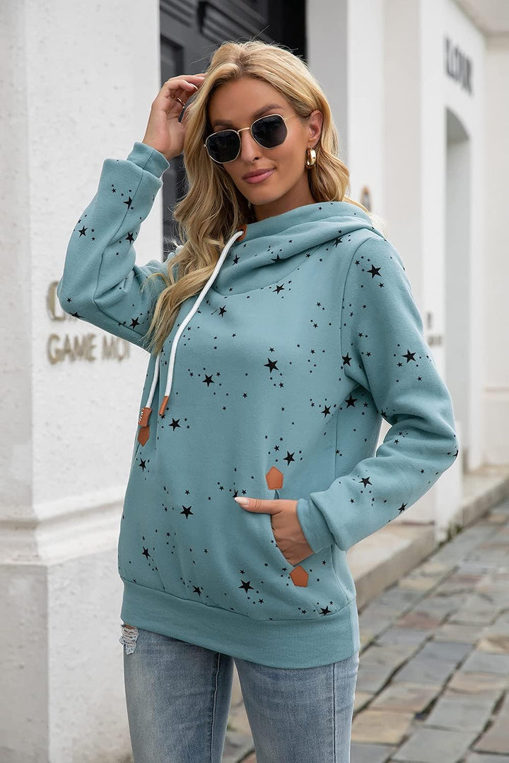 Cassiecy Damen Kapuzenpullover Winter Langarm Hoodie Pullover Baumwoll Casual Sweatshirt Winterjacke