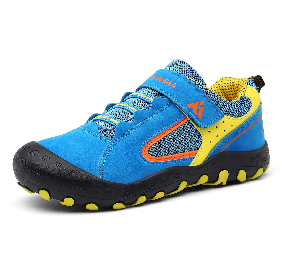 Mishansha Jungen Mädchen Wanderschuhe rutschfest Walkingschuhe Weich Flexibel Stabil Fitnessschuhe F