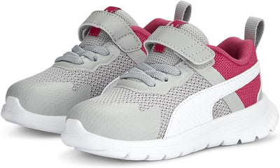 PUMA Unisex Baby Evolve Run Mesh Ac+ Inf Sneaker 20 EU Cool Light Gray Puma White Glowing Pink, 20 E