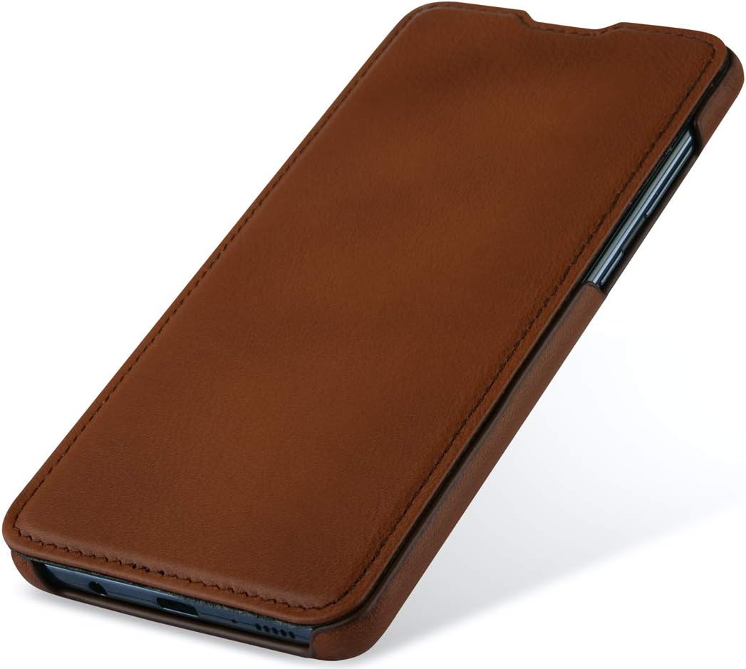 STILGUT Book Case kompatibel mit Samsung Galaxy A71 Hülle aus Leder zum Klappen, Klapphülle, Handyhü