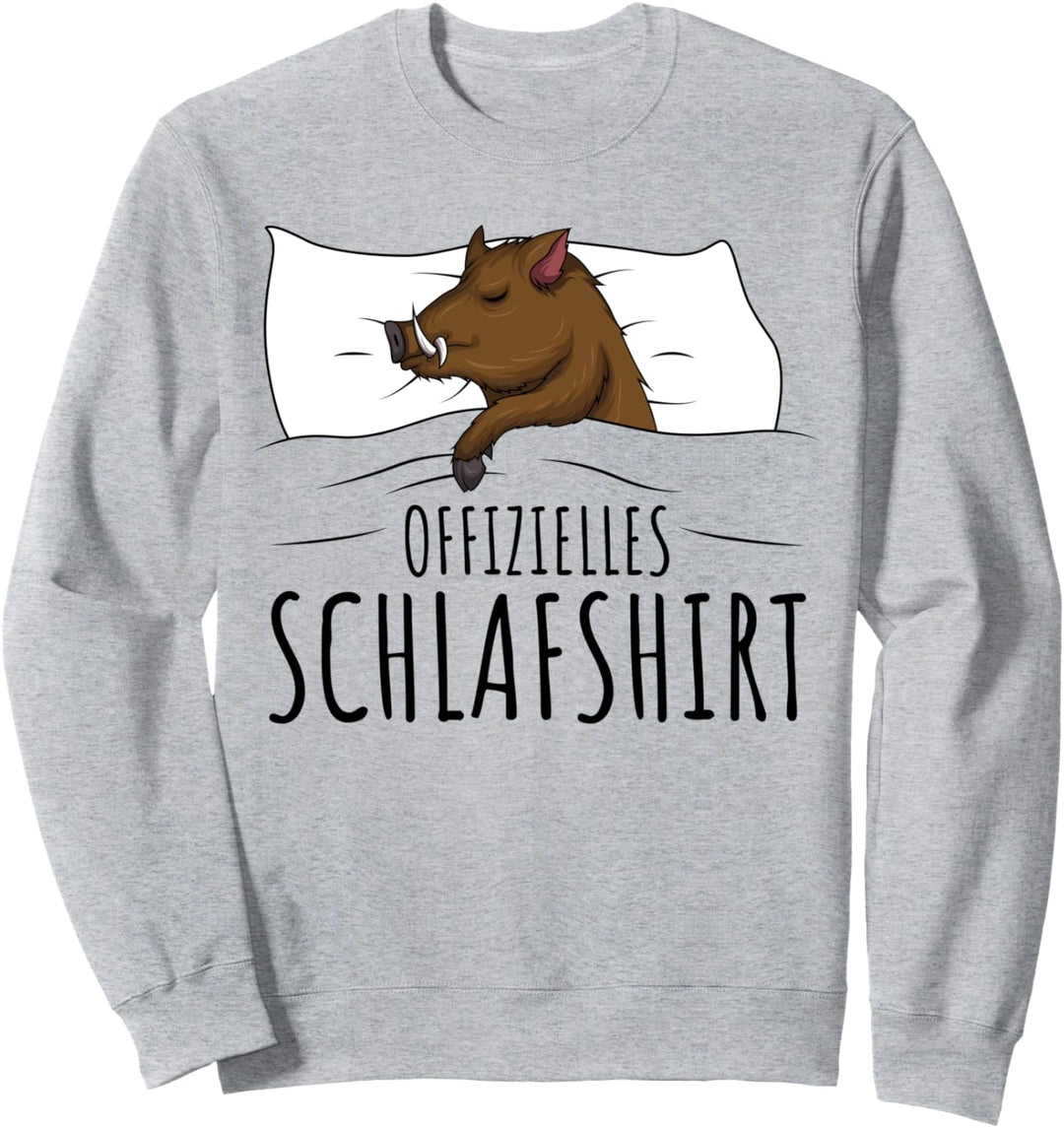 Offizielles Schlafshirt Wildschwein Jäger Keiler Sweatshirt