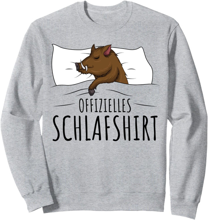Offizielles Schlafshirt Wildschwein Jäger Keiler Sweatshirt