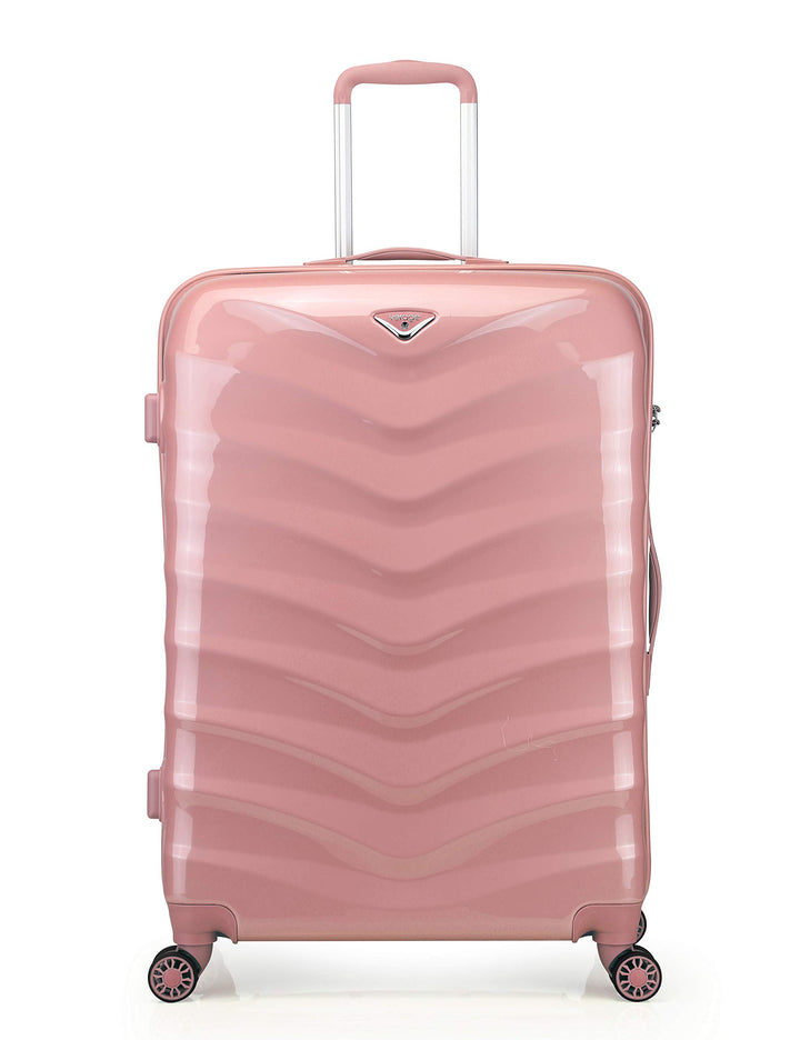 ABISTAB Verage Hartschalenkoffer Seagull 66cm (M-24-66x45x28) 68 Liter 4 Räder Rosegold TSA-Schloss,