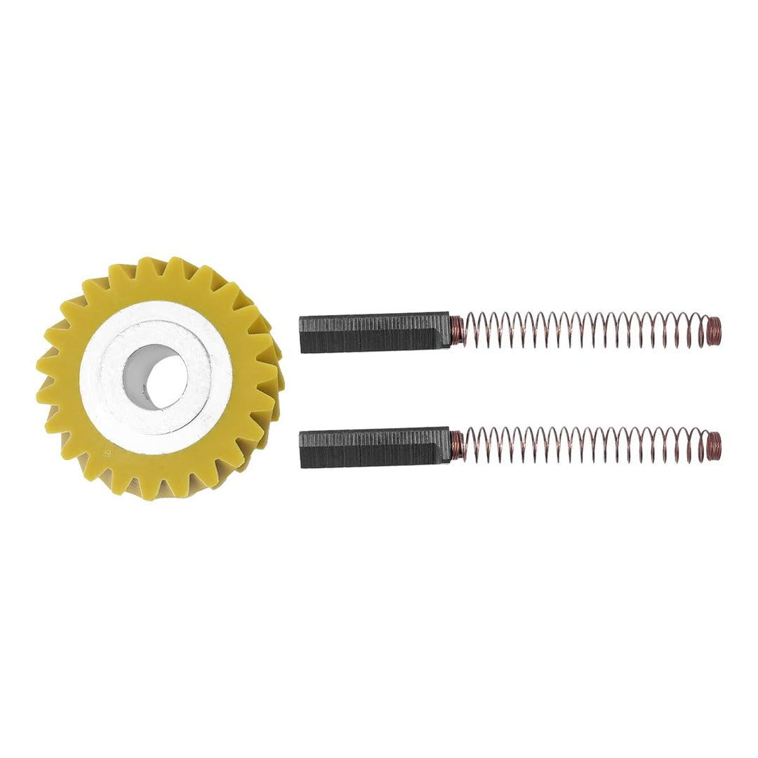 W10112253 Mixer-Schneckengetriebe-Ersatz (gelb) mit 2 Kohlebürsten, passend für 5KSM150 5KSM45 5KSM9