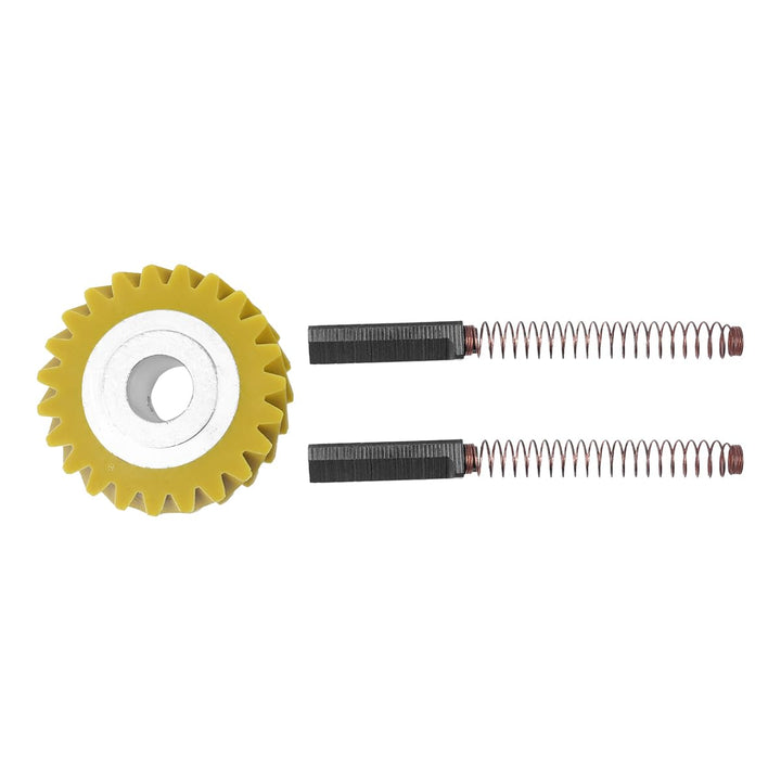 W10112253 Mixer-Schneckengetriebe-Ersatz (gelb) mit 2 Kohlebürsten, passend für 5KSM150 5KSM45 5KSM9