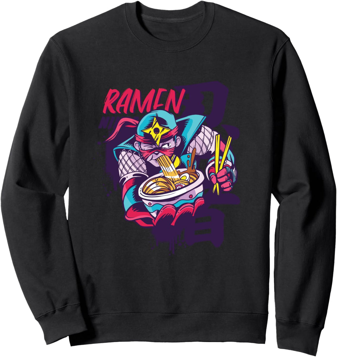Ninja isst Ramen - Japanischer Manga Anime Sweatshirt