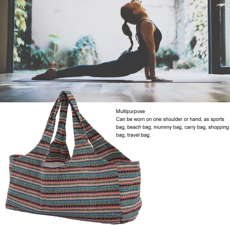 Alomejor Fitness-Yoga-Tasche, Yoga-Mattentasche mit Grosser Kapazität für Outdoor-Reisen, Fitness, Y