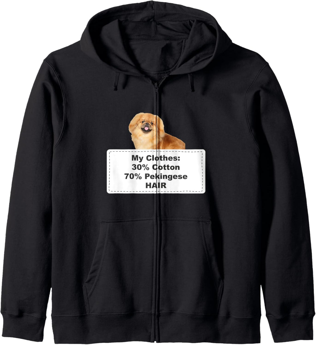 Funny Shedding Dog Pekingese Kapuzenjacke