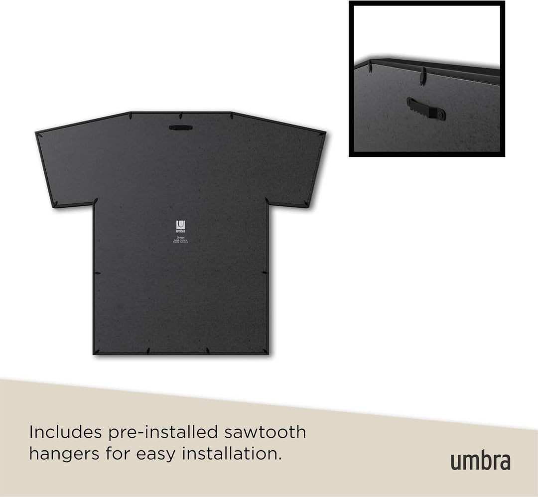 Umbra T-Frame Trikotrahmen – Bilderrahmen für T-Shirts und Trikots für Kinder- und kleine Erwachsene