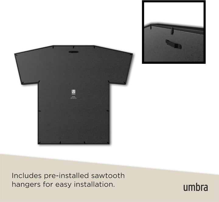 Umbra T-Frame Trikotrahmen – Bilderrahmen für T-Shirts und Trikots für Kinder- und kleine Erwachsene