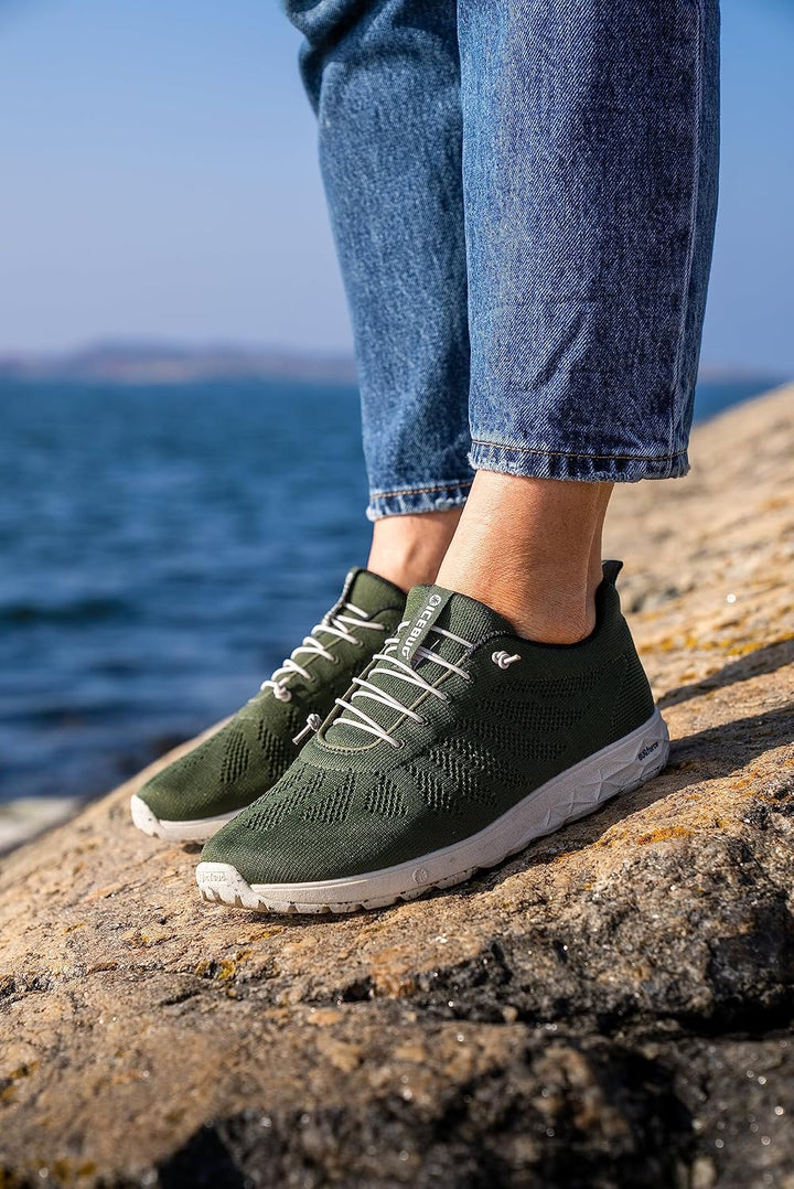 ICEBUG Eli RB9X leichter Sommer-Sneaker aus recycelten Materialien Damen + Herren, 38 EU Olive