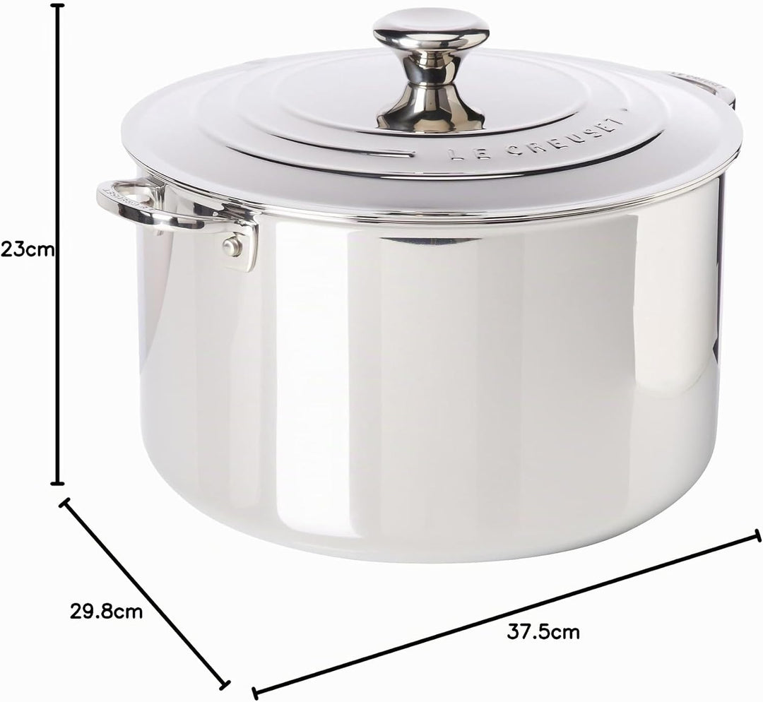 Le Creuset Suppentopf 3-ply PLUS Edelstahl, 28 cm, 96604828000000 10.3 Liter, 10.3 Liter