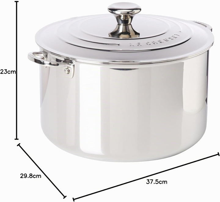 Le Creuset Suppentopf 3-ply PLUS Edelstahl, 28 cm, 96604828000000 10.3 Liter, 10.3 Liter