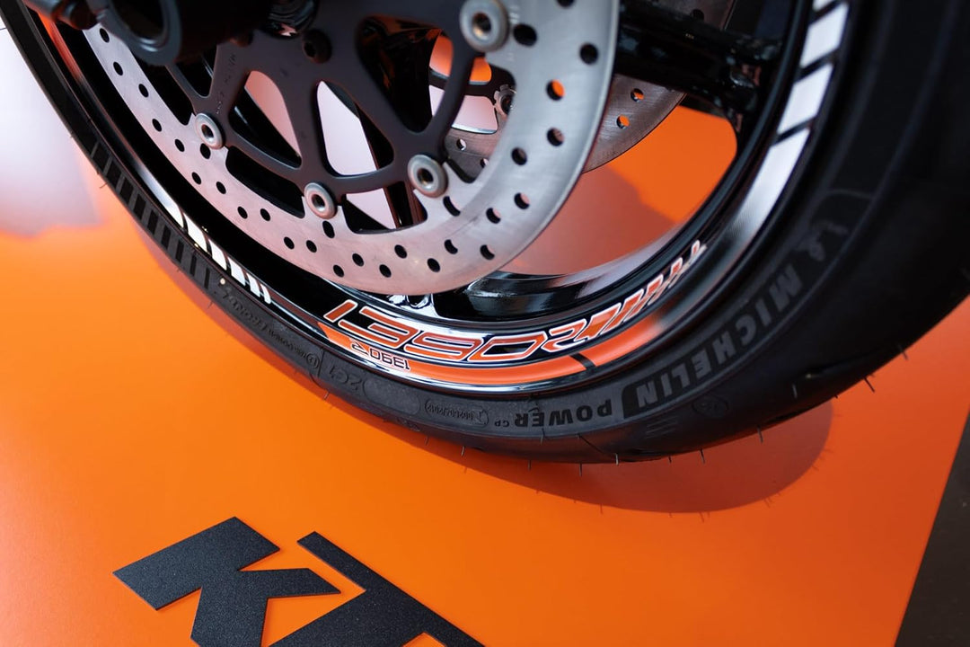 Felgenrandaufkleber Motorrad kompatibel mit KTM 1390 Super Duke R X710149VA