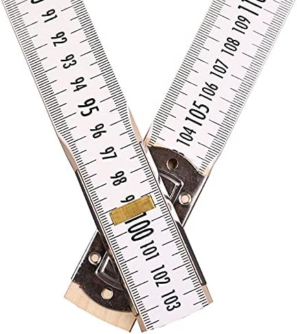Nivellierzollstock 5 m, (Geometer-Massstab), Transportlänge 57,5 cm – beide Seiten cm/mm-Teilung