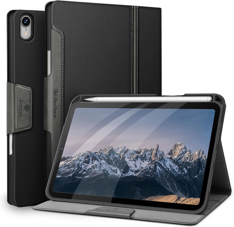 Antbox Hülle für iPad Mini 6. Gen 2021 8.3 Zoll mit Apple Pencil Halter Auto Schlaf/Wach Funktion PU