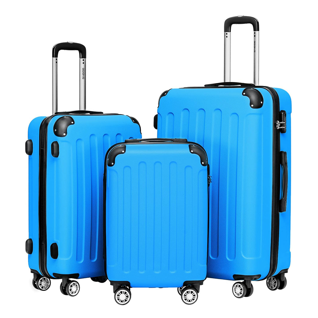 BEIBYE Zwillingsrollen Hardcase Reisekoffer Koffer Trolleys Hartschale in XL-L-M in 14 Farben (Türki