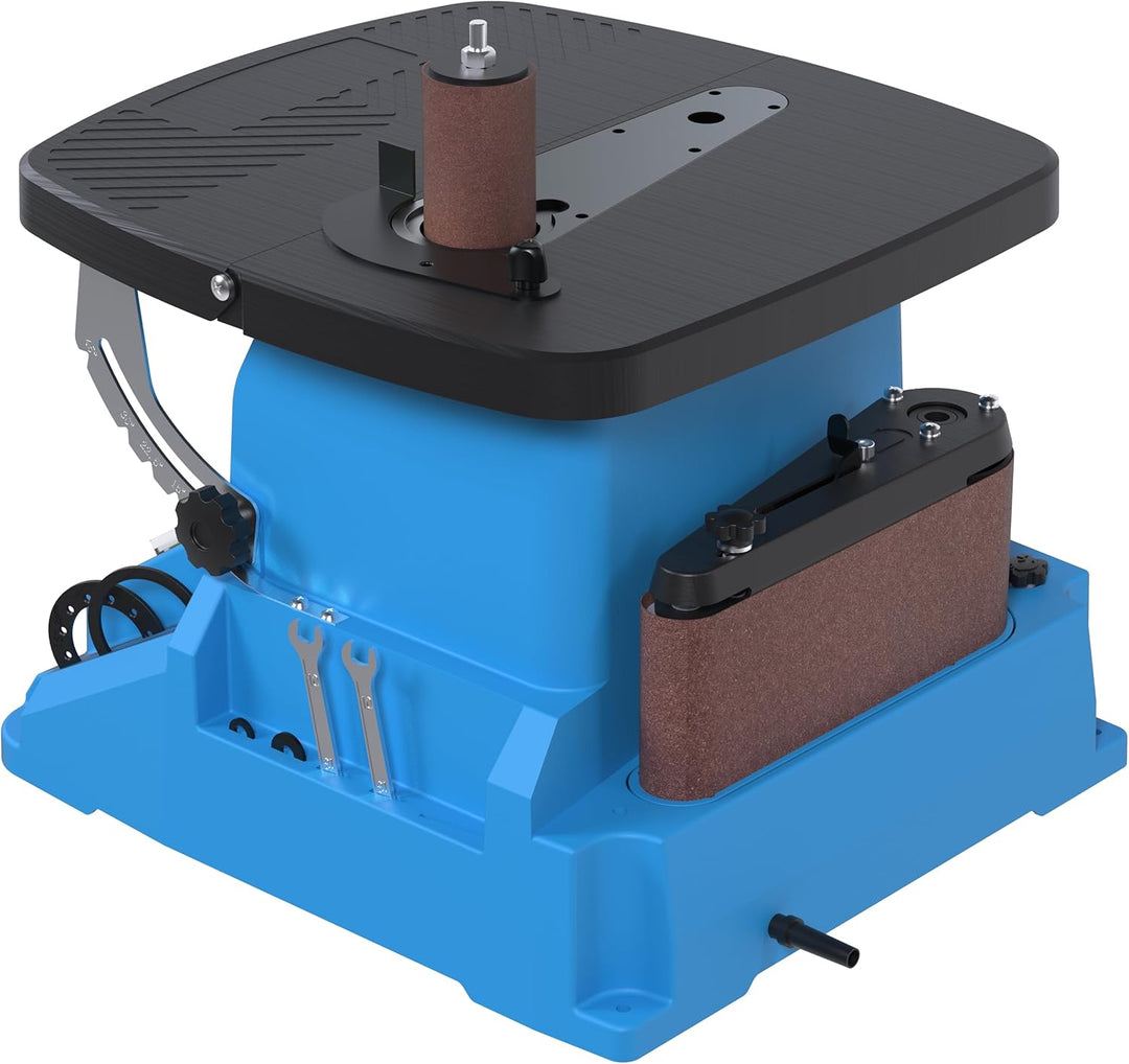 Güde Spindel-Bandschleifmaschine GSBSM 500 (230 V, 500 W, 2000 min-1 Spindeldrehzahl, 8 m/s Bandgesc