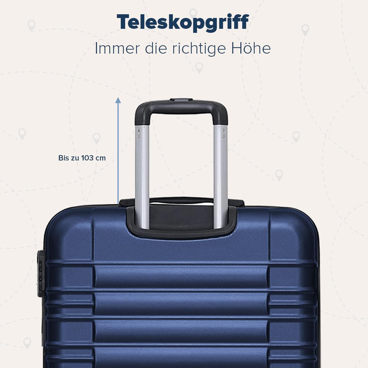 TRVLMORE Koffer & Trolleys - Koffer Set, Kofferset 2 Teilig, Handgepäck Koffer, Hartschalenkoffer Gr