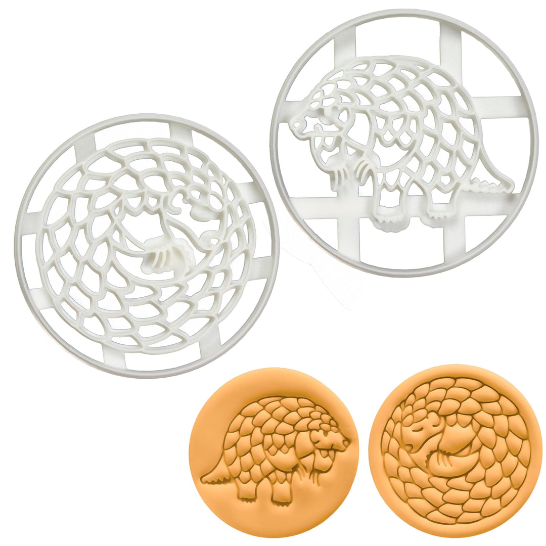 2er Set Schuppentier Ausstechformen (Formen: Müde & Gehend), 2 Teile, Bakerlogy