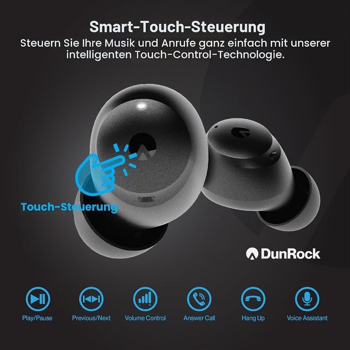 Pop Bluetooth 5.2 In-Ear-Kopfhörer – Kabellos mit Hybrid-ANC, Transparenzmodus, App-Steuerung, 32h A