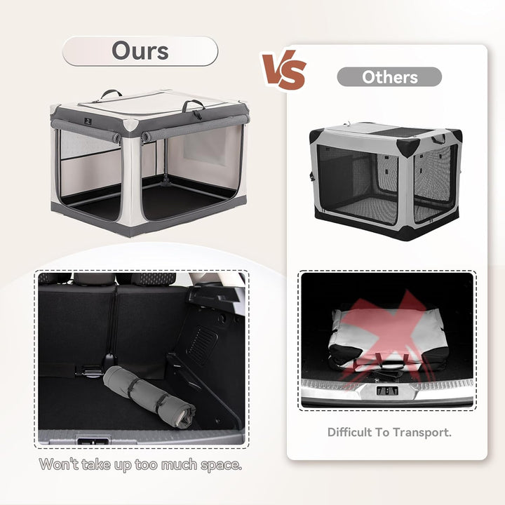 A 4 Pet faltbare Hundebox grosse Hunde, Hundebox für zuhause Hundetransportbox Transportbox Hund sof