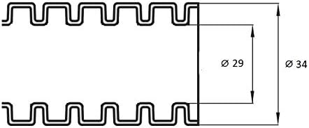 50m Wellrohr Ø34 PE Kabel Schutz Rohr Marderschutz geschlitzt 34/29 Isolierrohr Schutzrohr 1.64€/m K