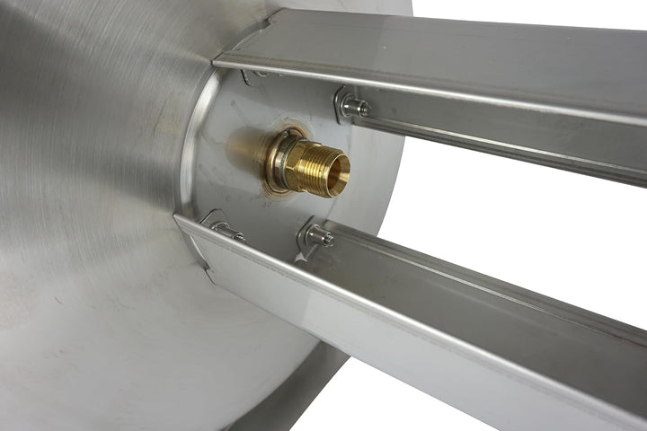 Schlauchtrommel | für Kärcher Kränzle Hochdruckreiniger | bis 400 bar | Edelstahl | 50m Länge | M22x