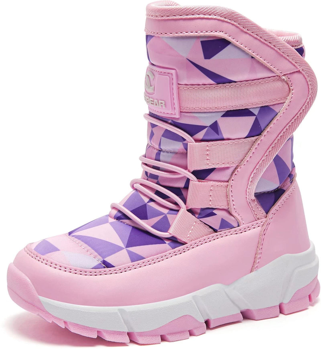 GUBARUN Schneestiefel Jungen Mädchen Winterstiefel Kinder Winter Outdoor Wasserdicht Warme Stiefel 3