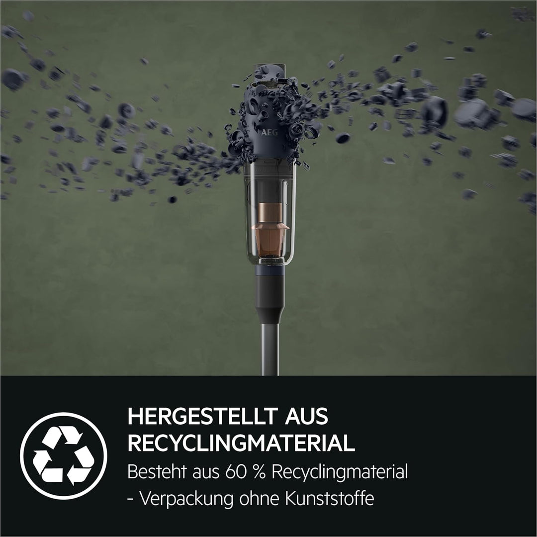 AEG Ultimate 7000 Akku-Staubsauger, ETM TESTSIEGER, Extra Kraftvoll, Ultraleicht 2,2 kg, bis zu 40 M
