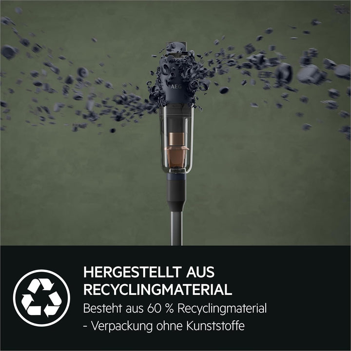 AEG Ultimate 7000 Akku-Staubsauger, ETM TESTSIEGER, Extra Kraftvoll, Ultraleicht 2,2 kg, bis zu 40 M