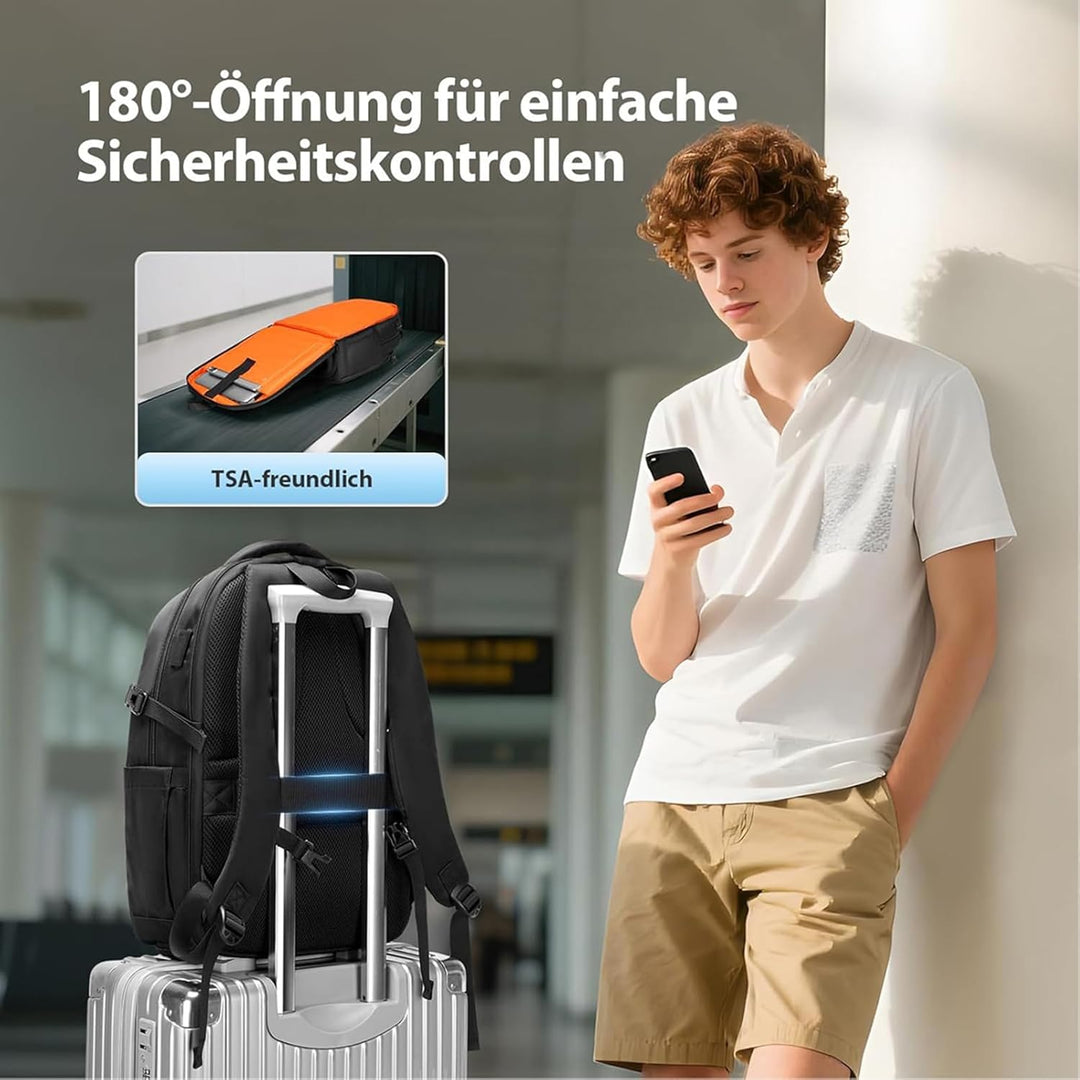 MATEIN Rucksack mit Schuhfach Abnehmbarem, Anti-Diebstahl LaptopRucksack 15,6 Zoll, Rucksack Herren