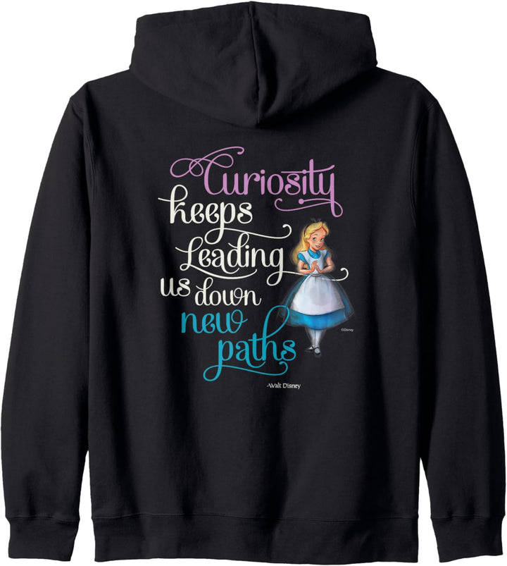 Disney 100 Walt Disney Quote Alice Wonderland Curiosity D100 Kapuzenjacke