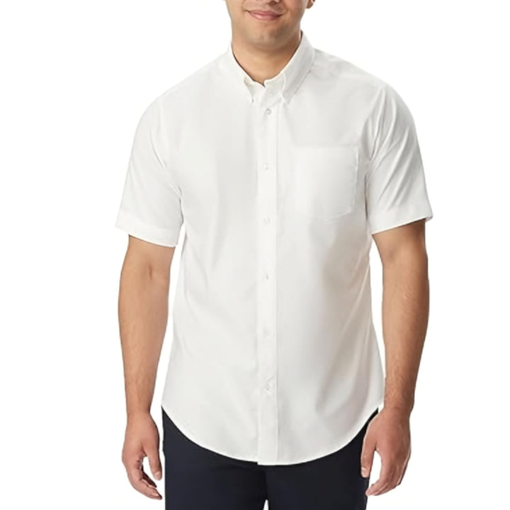 French Toast Jungen Short Sleeve Oxford Dress Shirt (Standard & Husky) Hemd mit Button-Down-Kragen S