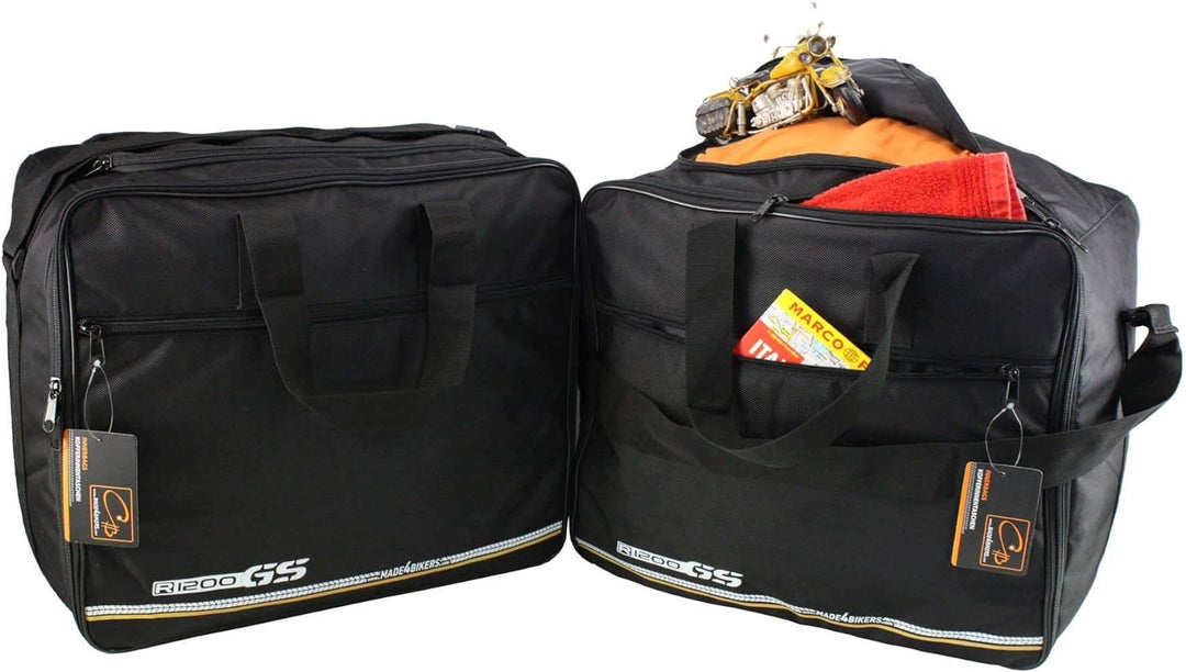 made4bikers Promotion-Bag: Set Koffer UND TopCase Innentaschen passend für BMW R1200GS-LC (K51) Adve