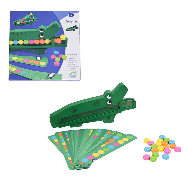 DJECO - Lernspiele Crococroc Geschicklichkeit, Mehrfarbig (31629)