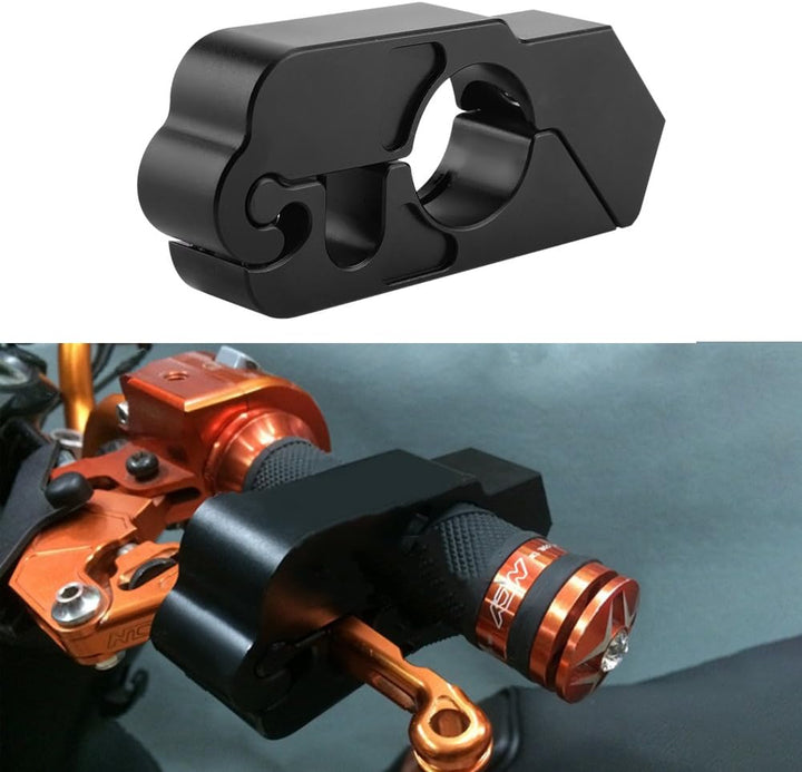 Motorrad Lenkerschloss, Bremshebelschloss mit 2 Schlüsseln CNC Aluminiumlegierung Anti-Diebstahl-Len