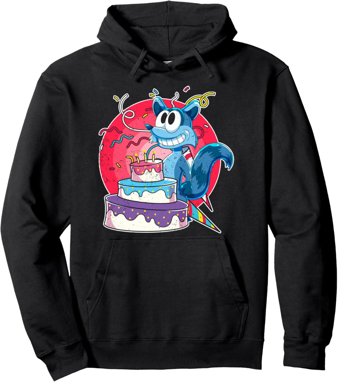 Party Tier Trash Panda Kinder Geburtstag Niedliches Waschbär Pullover Hoodie