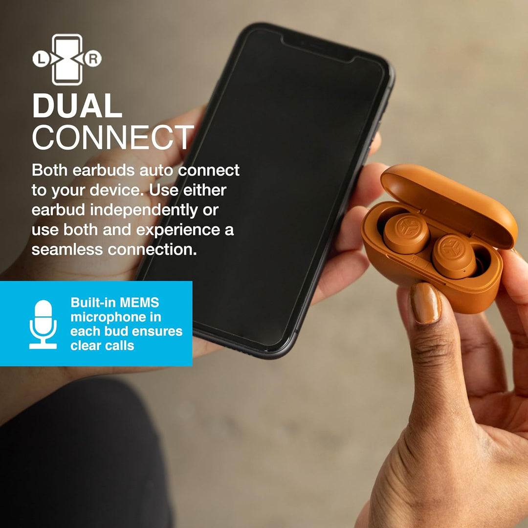 JLab Go Air Pop+ In Ear Kopfhörer kabellos Bluetooth, True Wireless Kopfhörer, 35+ Std Headphones, k